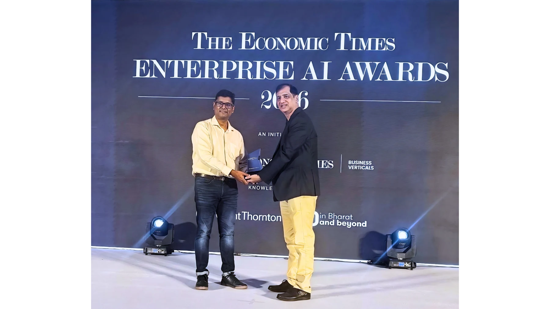 Novel Patterns receiving the Best Agentic AI Application recognition at the ET Enterprise AI Awards 2026