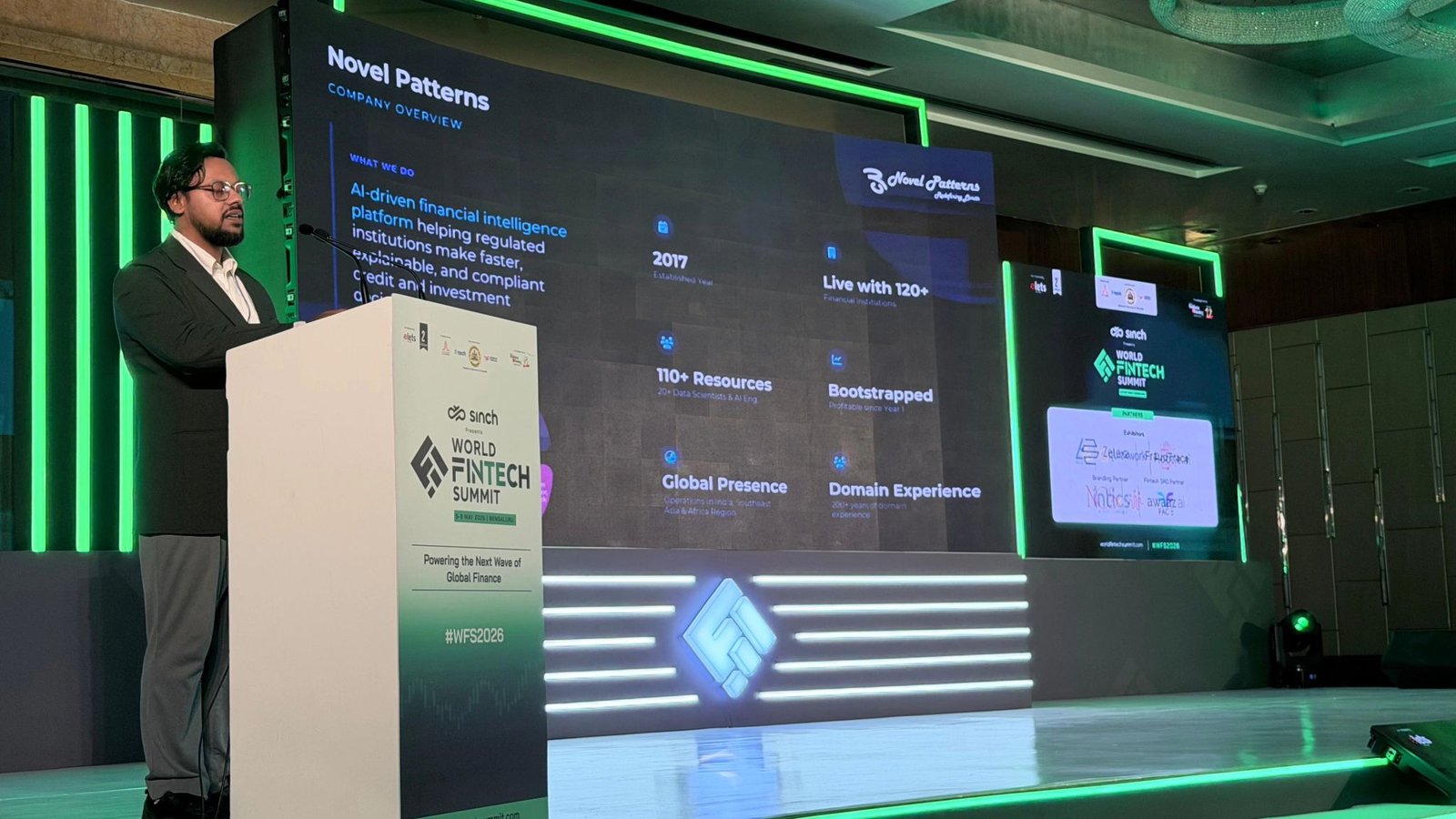 CEO Ashwani Arora speaking at World Fintech Summit