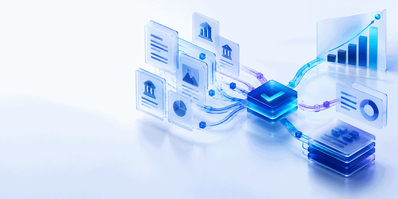 AI-powered financial decisioning illustration