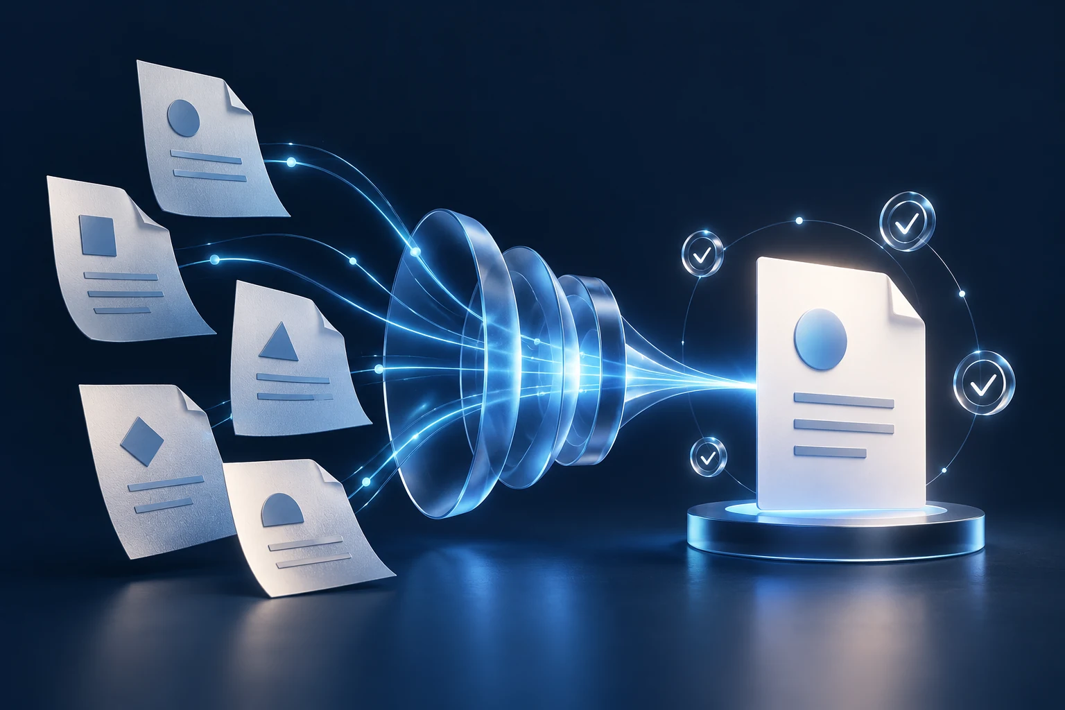 Financial documents reconciled into a single credit view