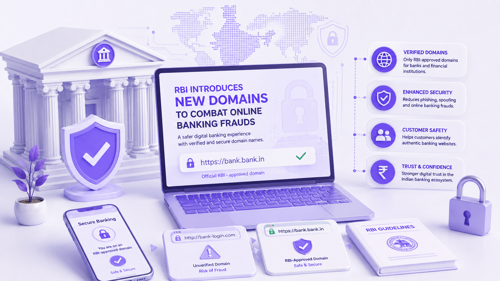 RBI Introduces .bank.in and .fin.in Domains to Combat Online Banking Frauds banner