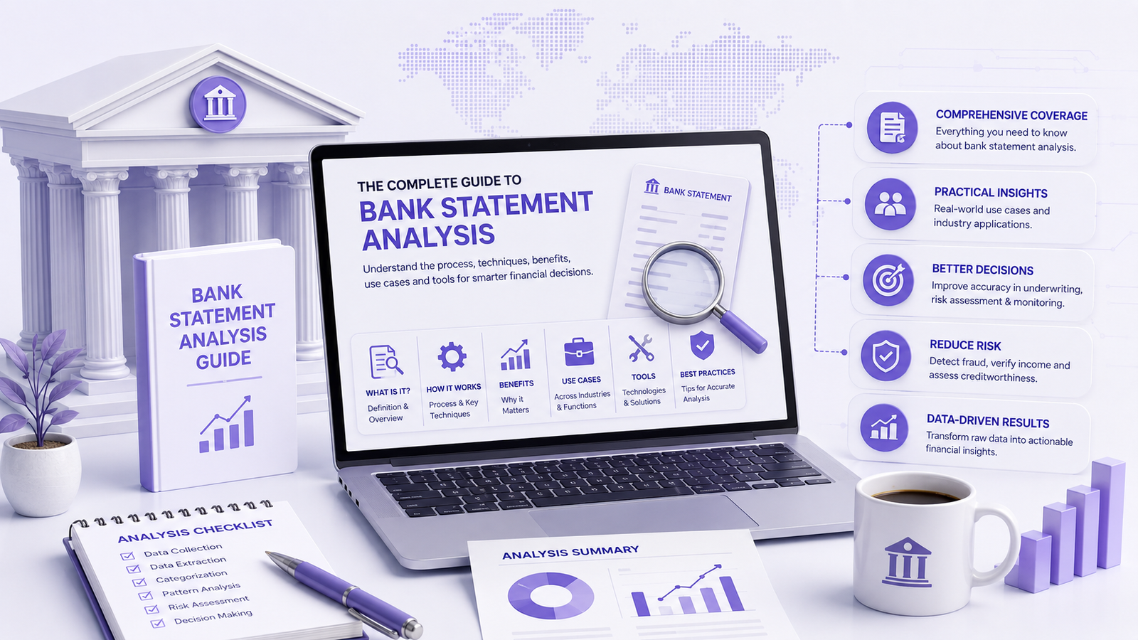 A Comprehensive Guide to Bank Statement Analysis for Financial Institutions banner image